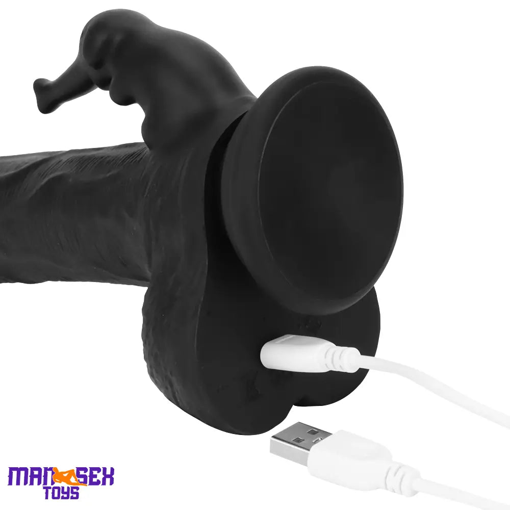 8.85in Elephant 3in1 Heating Thrusting Vibrating Remote Dildo Cock Toy