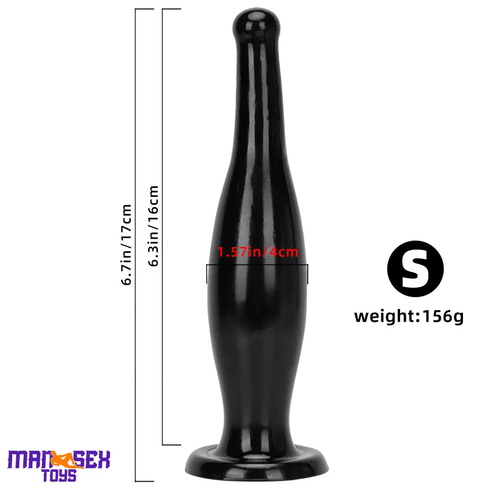 6.7in 11.41in Women Men Big Black Thick Beer Bottle Dildo For Anal Cock