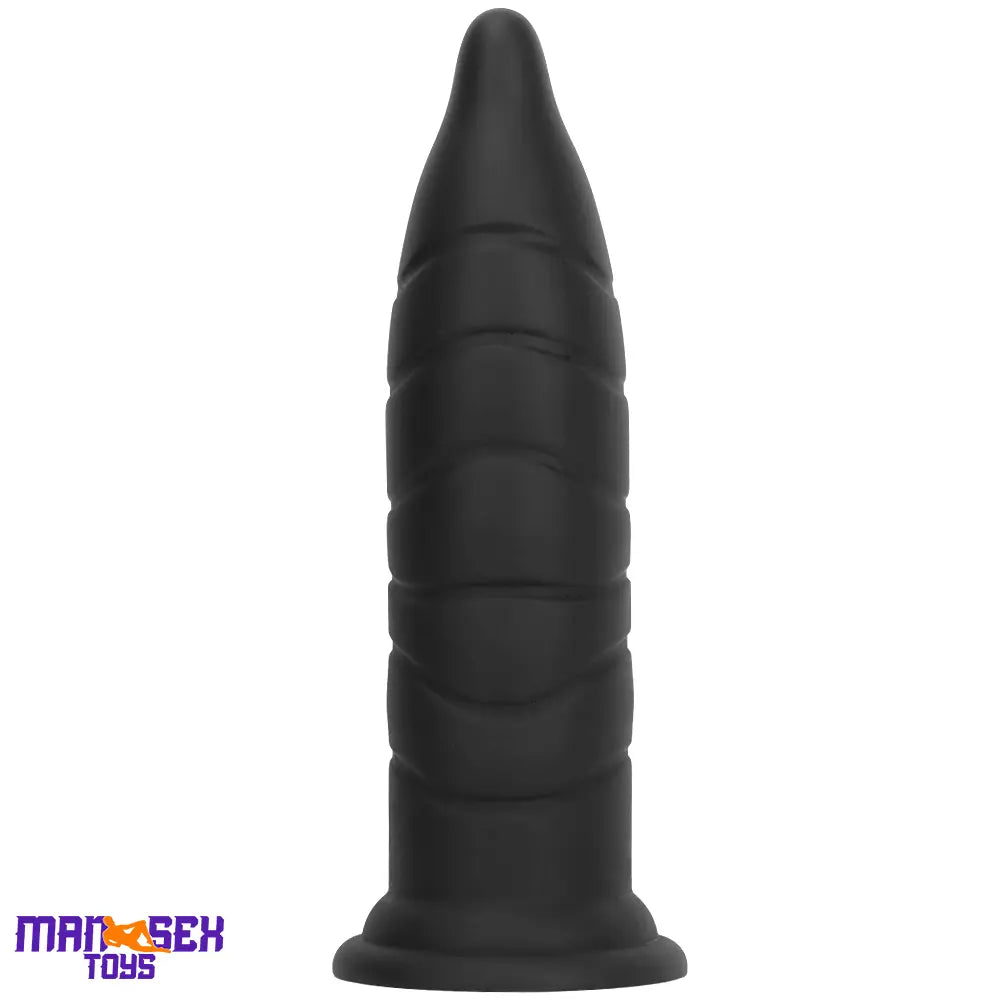 14.37in Fantasy Long Big Silicone Soft Black Dildo Butt Plug For Sex Cock
