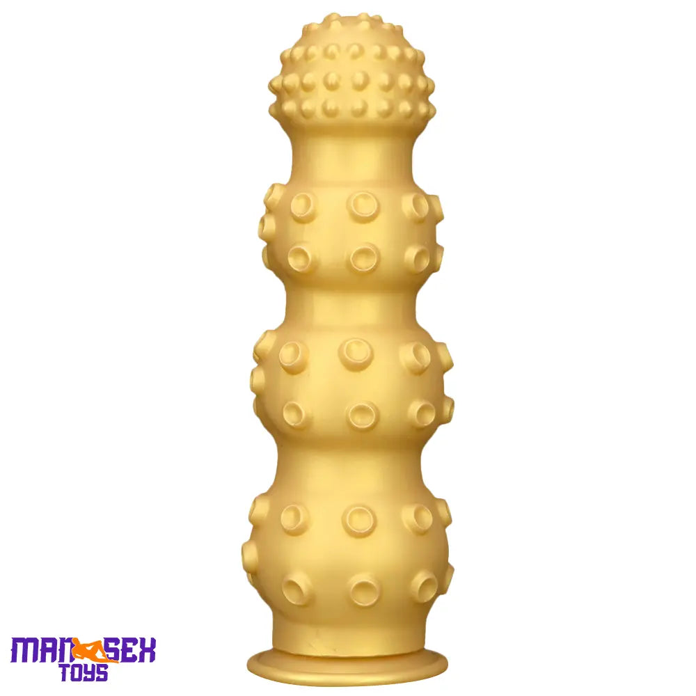 6.7in 9.84in 13.38in Gold Silicone Animal Octopus Large Cock Dildo Butt Plug