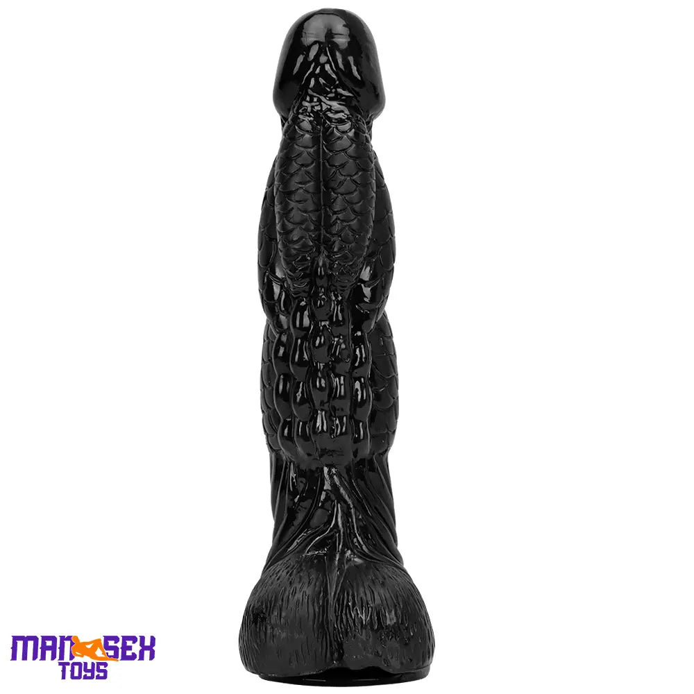 14.56in Women Men Big Black Thick Long Dragon Odd Cock Monster Dildo