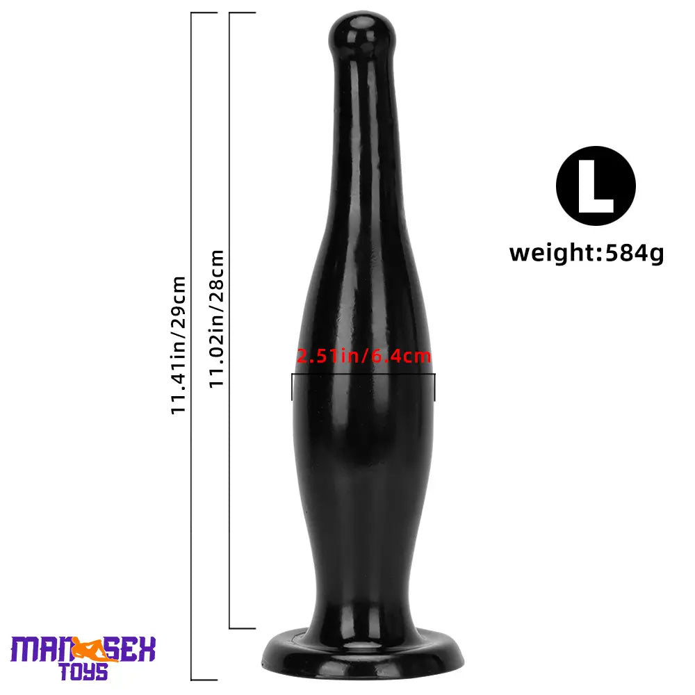 6.7in 11.41in Women Men Big Black Thick Beer Bottle Dildo For Anal Cock