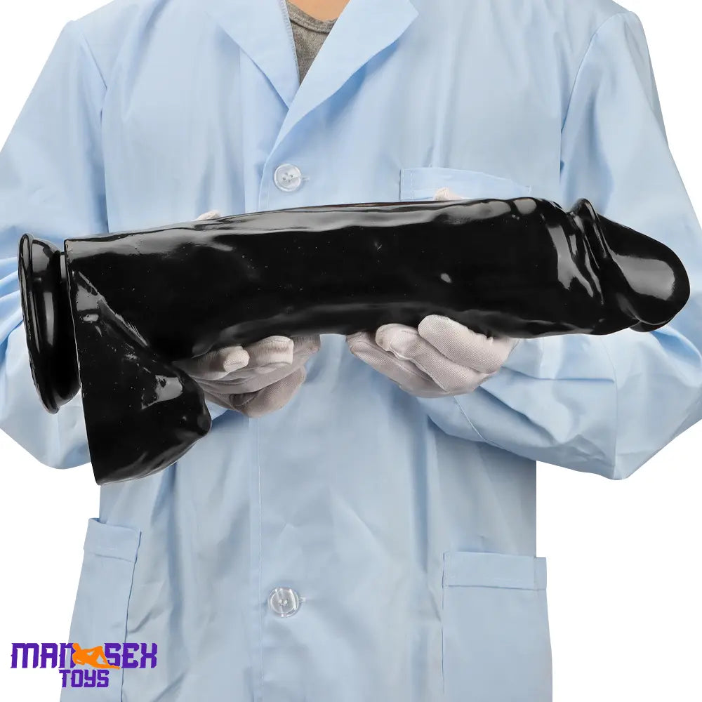 14.37in Large Thick Dildo For Anal Vaginal Cock Expansion With Sucker