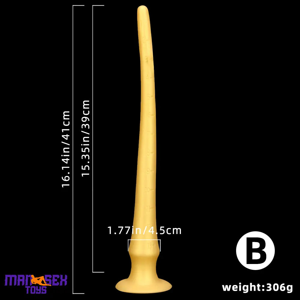 16.14in Large Long Silicone Soft Anal Dildo For Males Females Sex Women