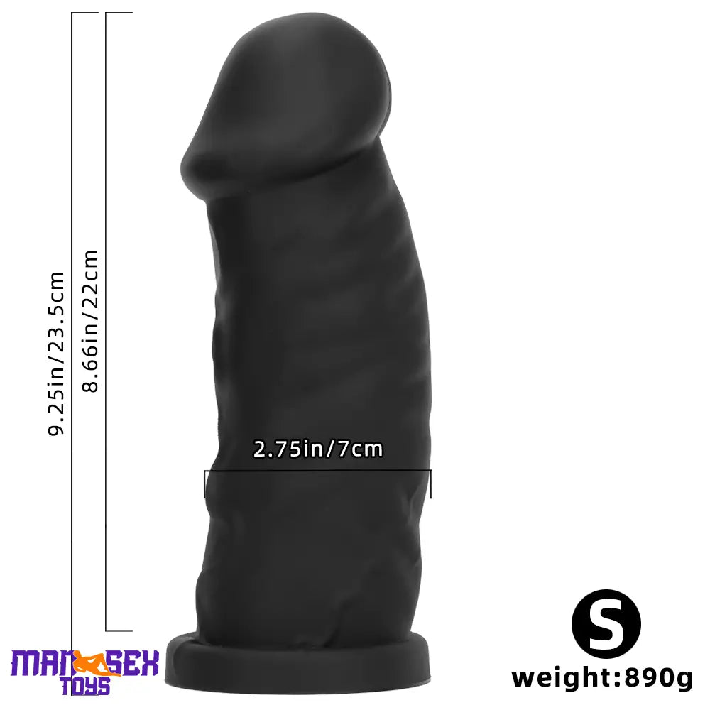 9.25in 11.02in 12.2in Super Big Silicone Soft Mushroom Head Durable Dildo