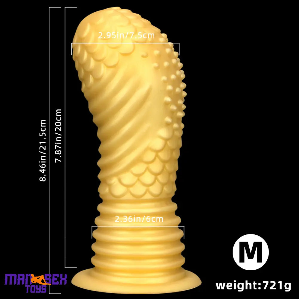 6.1in 8.46in 10.43in Soft Liquid Silicone Thick Fantasy Fat Butt Plug Dildo