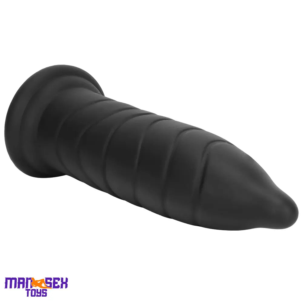 14.37in Fantasy Long Big Silicone Soft Black Dildo Butt Plug For Sex Cock