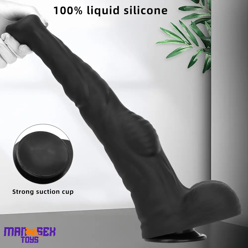 12.61in 14.17in 16in Huge Long Silicone Soft Horse Cock Stimulation Dildo