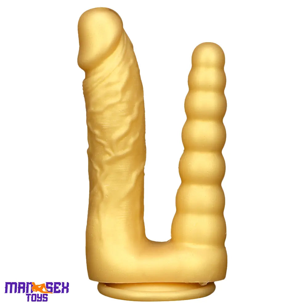 8.07in Silicone Big Soft Dildo Double Heads Dildo Butt Plug Love Cock Toy