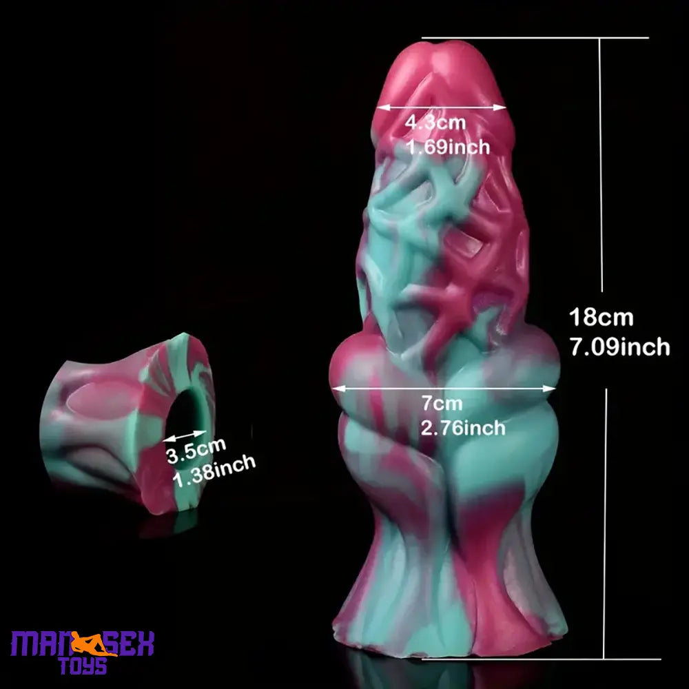 7.09in Silicone Soft Dildo Sleeve Penis Enlargement For Vaginal Anal Orgasm