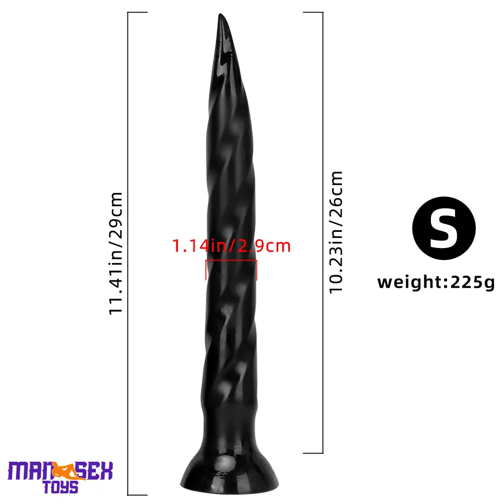 11.41in 14.56in 17.71in Super Large Long Thick Sharp Cock Butt Plug Dildo