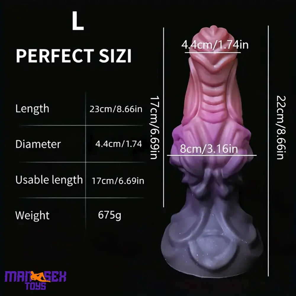 6.69in 8.66in Silicone Flexible Fantasy Dildo For BDSM Comfortable Sex