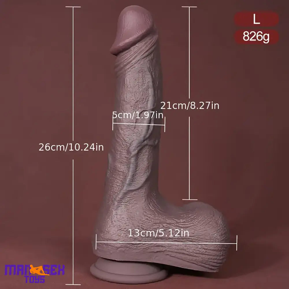 6.1in 7.87in 10.24in Realistic Liquid Silicone Soft Dildo For Vaginal Massage