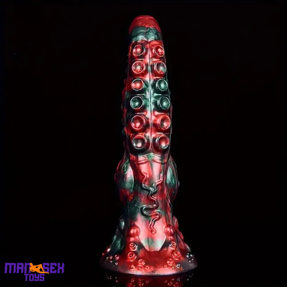 9.65in Silicone Big Soft Thick Tentacle Octopus Monster Dildo Sex Cock Toy