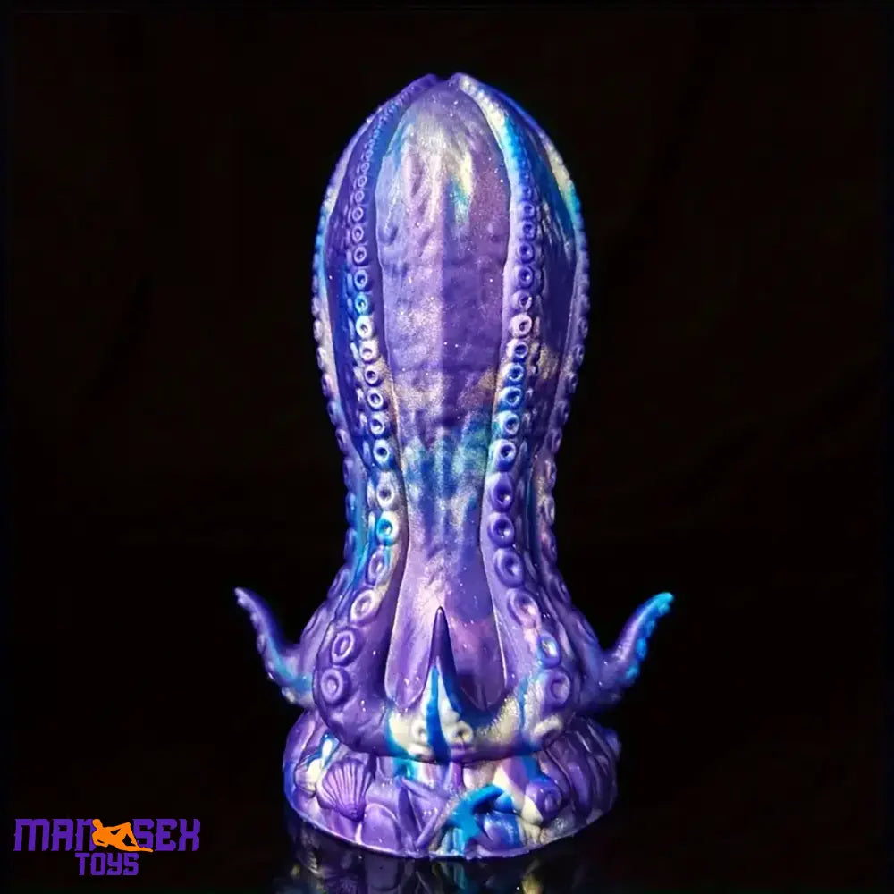 5.5in 6.3in 8.26in 9.64in Gourd Egg Starry Sky Silicone Octopus Anal Dildo