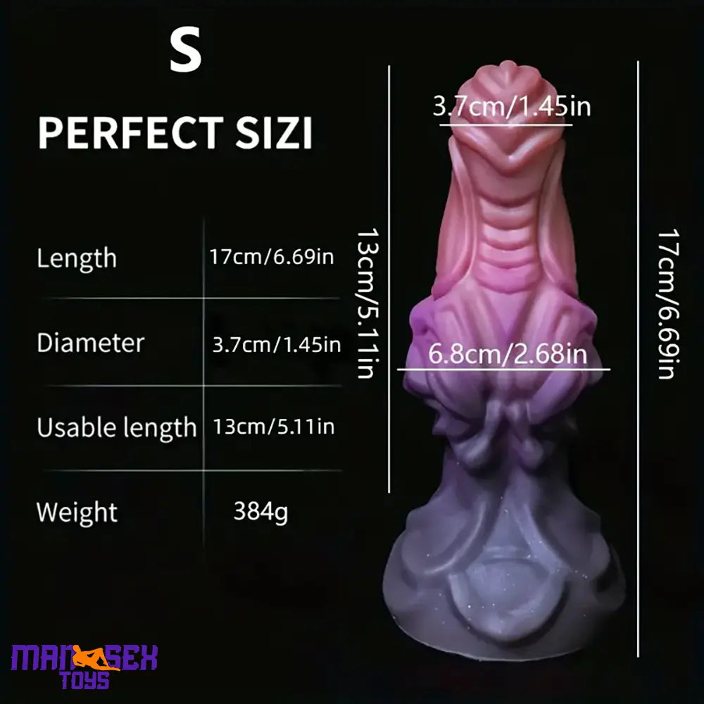 6.69in 8.66in Silicone Flexible Fantasy Dildo For BDSM Comfortable Sex