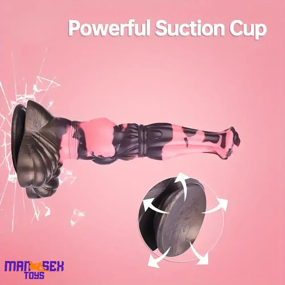 11in 9.8in 11.2in 9.8in Soft Silicone Fantasy Large Horse Penis Knotted Dildo