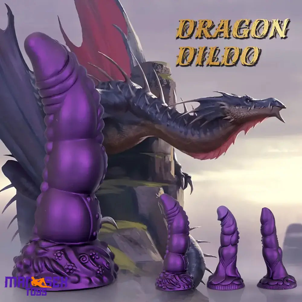 7.87in 8.1in 9.25in Animal Dragon Monster Silicone Dildo For Vaginal Pleasure