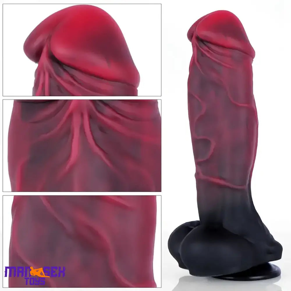 7.36in 9.25in 10.9in Thick Big Fantasy Silicone Dildo Realistic Texture Toy
