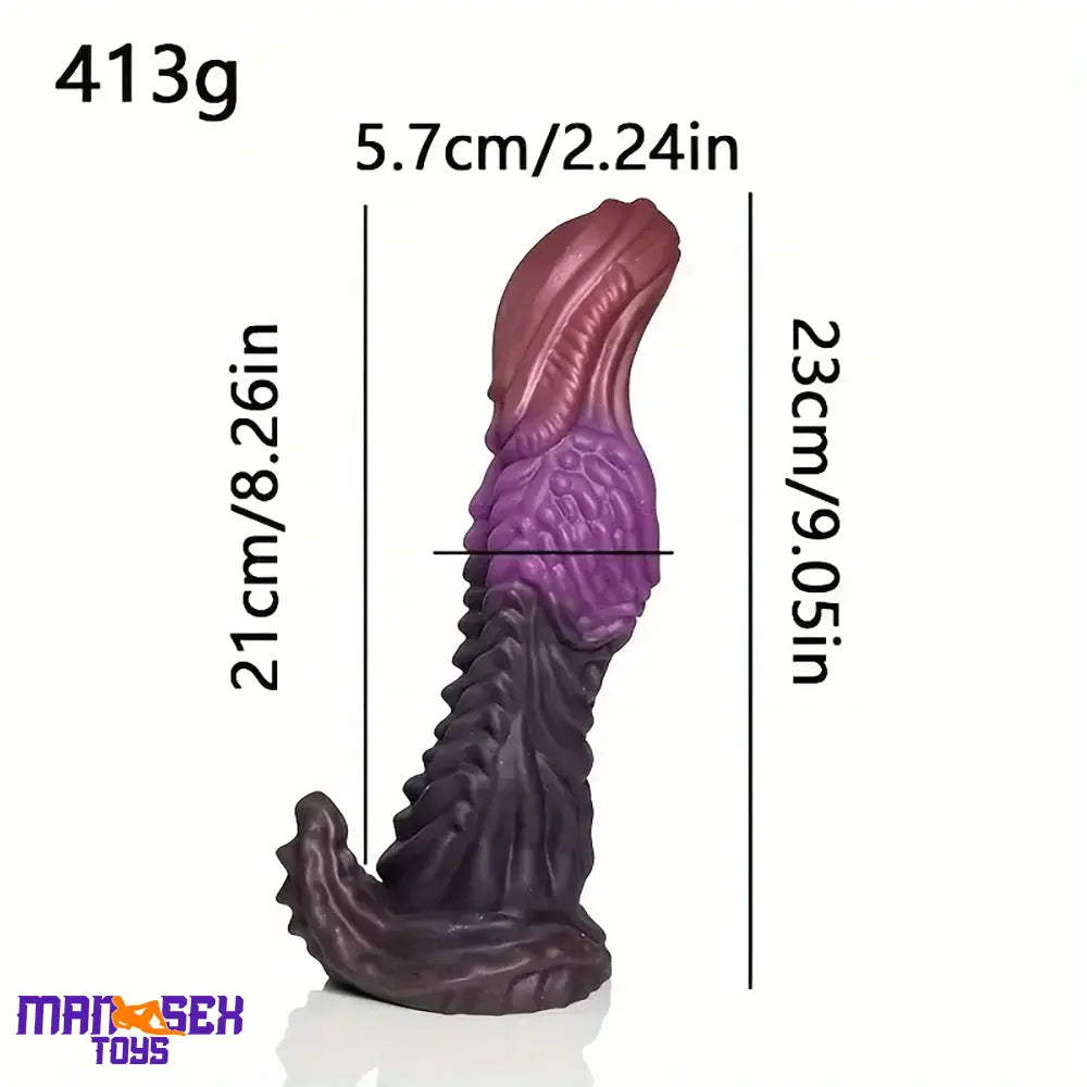 9.05in Large Odd Silicone Soft Dragon Monster Dildo For Anal Male Tool
