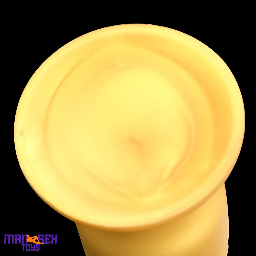 8.85in Premium Gold Soft Liquid Silicone Big Butt Plug Dildo Cock Sex Toy