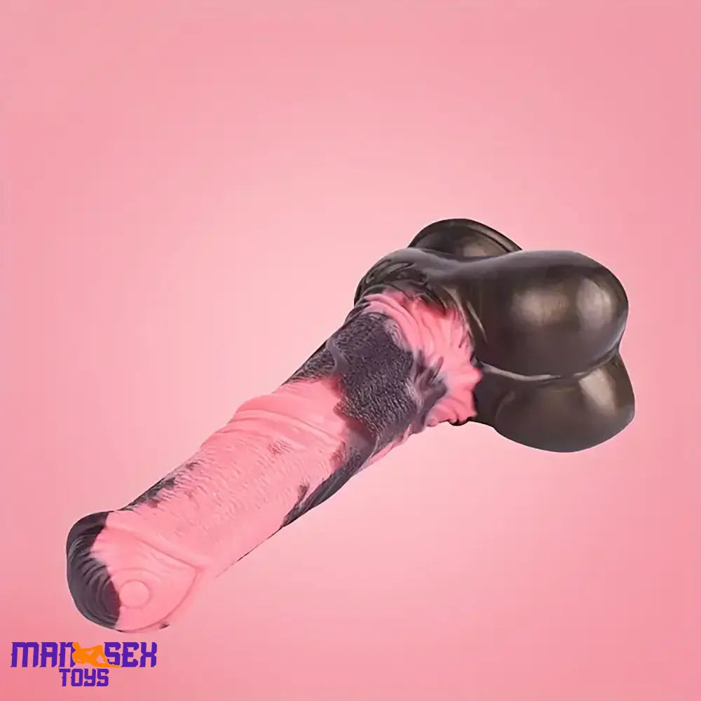 11in 9.8in 11.2in 9.8in Soft Silicone Fantasy Large Horse Penis Knotted Dildo