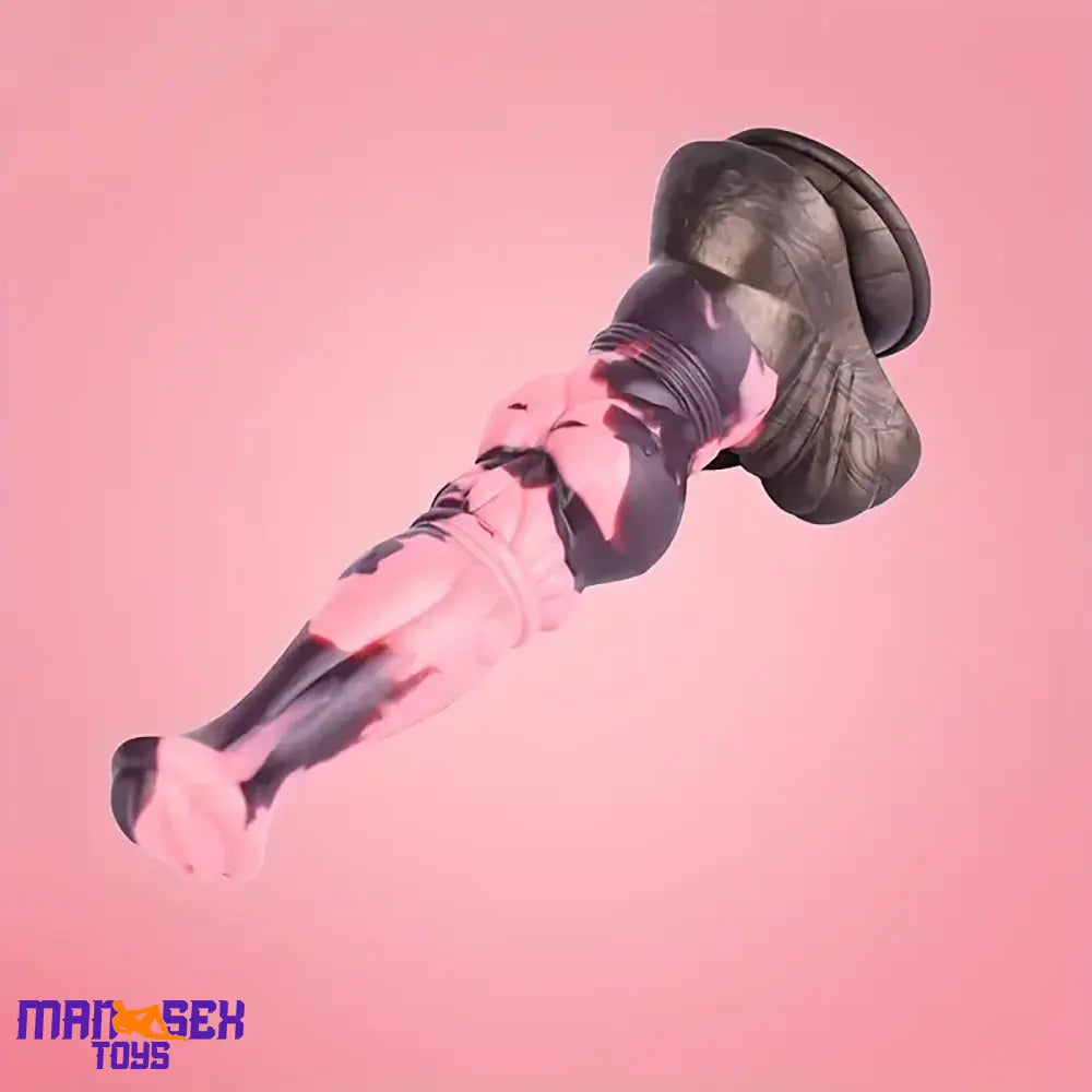 11in 9.8in 11.2in 9.8in Soft Silicone Fantasy Large Horse Penis Knotted Dildo