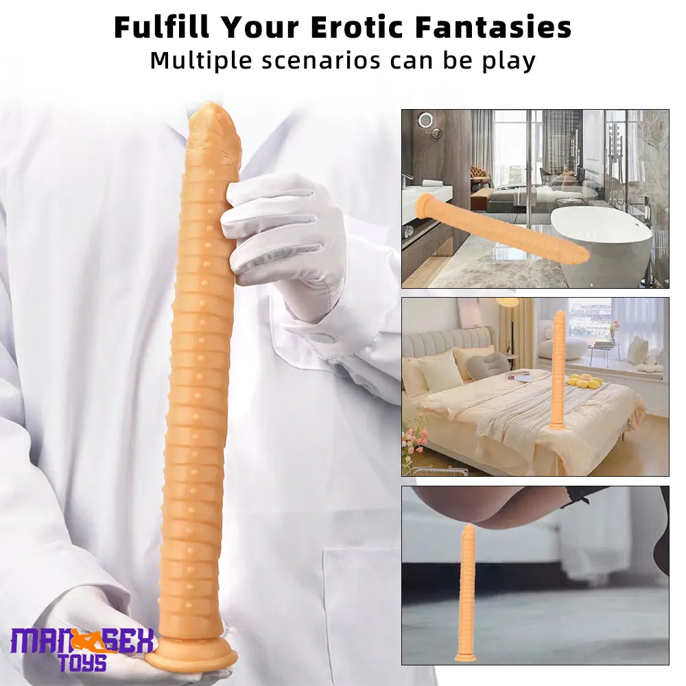 15.35in Long Huge Colorful Dildo For Anal Vaginal Expansion Sex Cock Toy