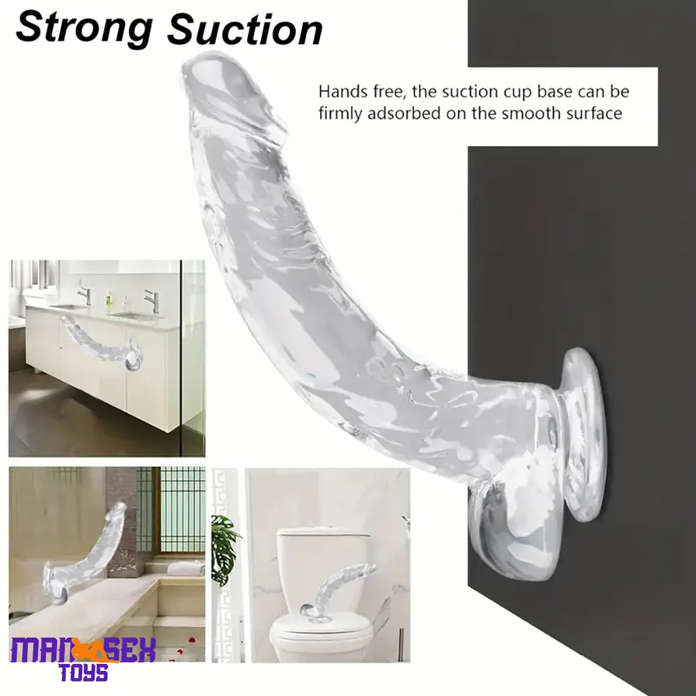 Multiple Lengths Clear Dildo For Women Men Gay Lesbian Sex Cock Pleasure