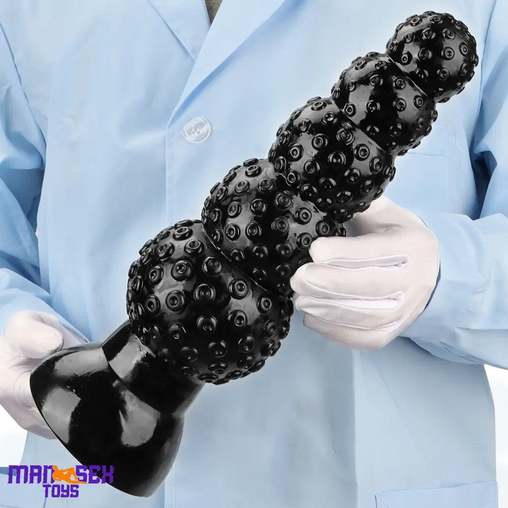 9.84in 13.38in 13.78in 15.74in Big Black Beads Butt Plug Dildo Suction Cup