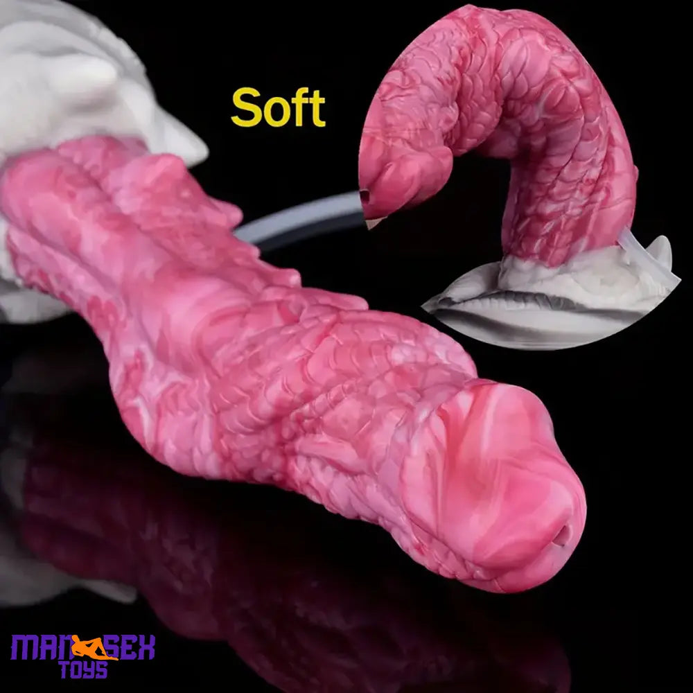 8.03in Realistic Animal Alien Dragon Ejaculating Silicone G-spot Cock Dildo