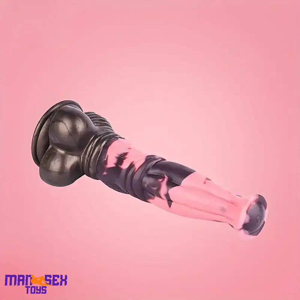 11in 9.8in 11.2in 9.8in Soft Silicone Fantasy Large Horse Penis Knotted Dildo