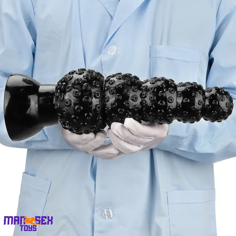 9.84in 13.38in 13.78in 15.74in Big Black Beads Butt Plug Dildo Suction Cup