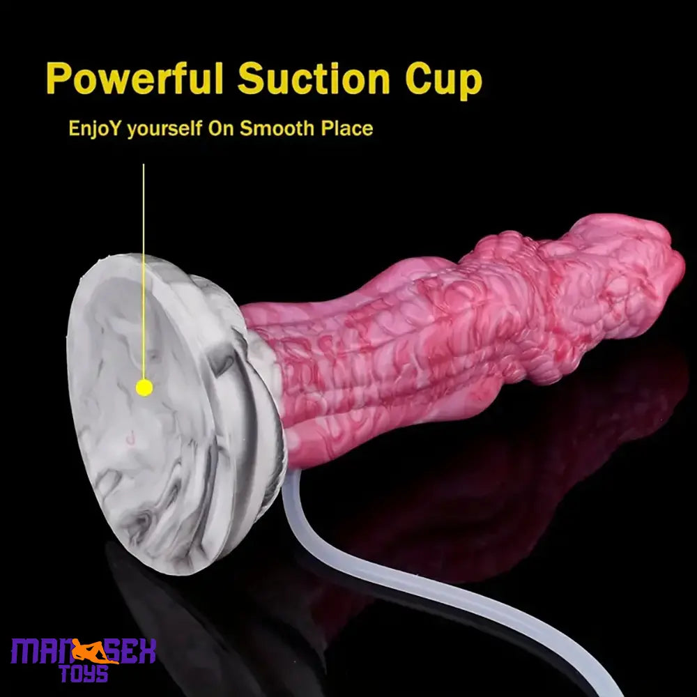 8.03in Realistic Animal Alien Dragon Ejaculating Silicone G-spot Cock Dildo