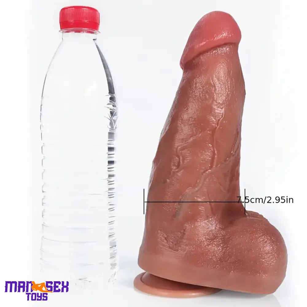 9.06in Superb Skin Thick Real Silicone Big Dildo For Female Masturbator