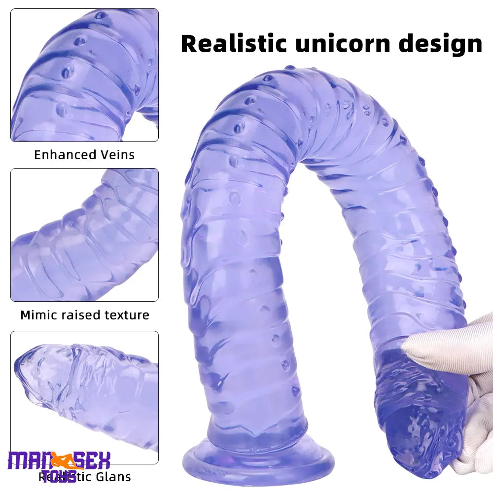 15.35in Long Huge Colorful Dildo For Anal Vaginal Expansion Sex Cock Toy