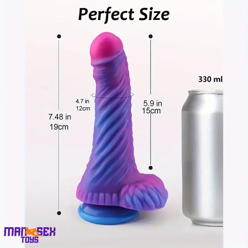 7.48in Soft Silicone Fantasy Monster Body Safe Dildo For Women Sex Cock