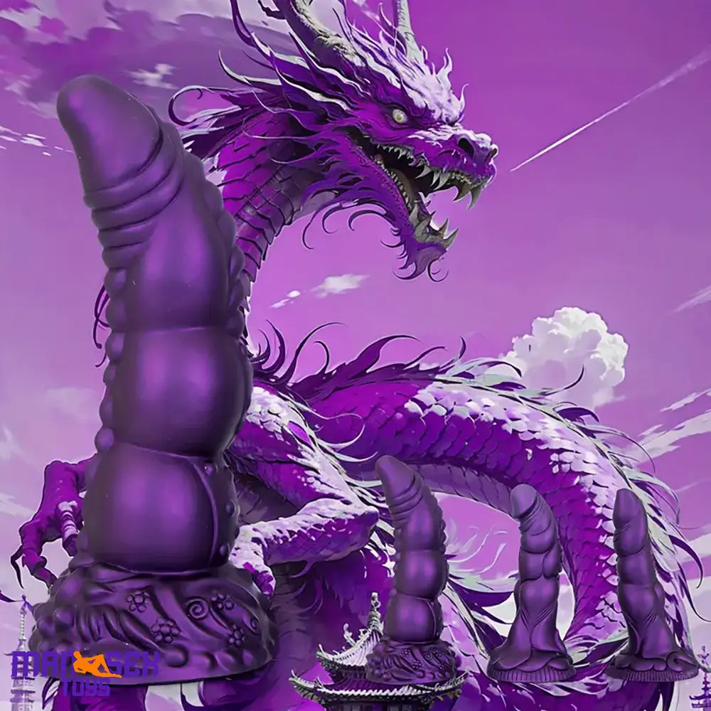 7.87in 8.1in 9.25in Animal Dragon Monster Silicone Dildo For Vaginal Pleasure