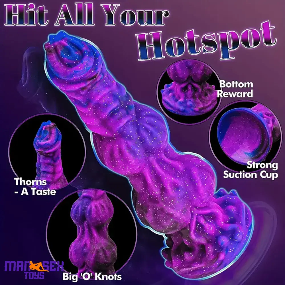 9.65in Fantasy Soft Silicone Monster Dildo For Couples Love Male Sex Toy