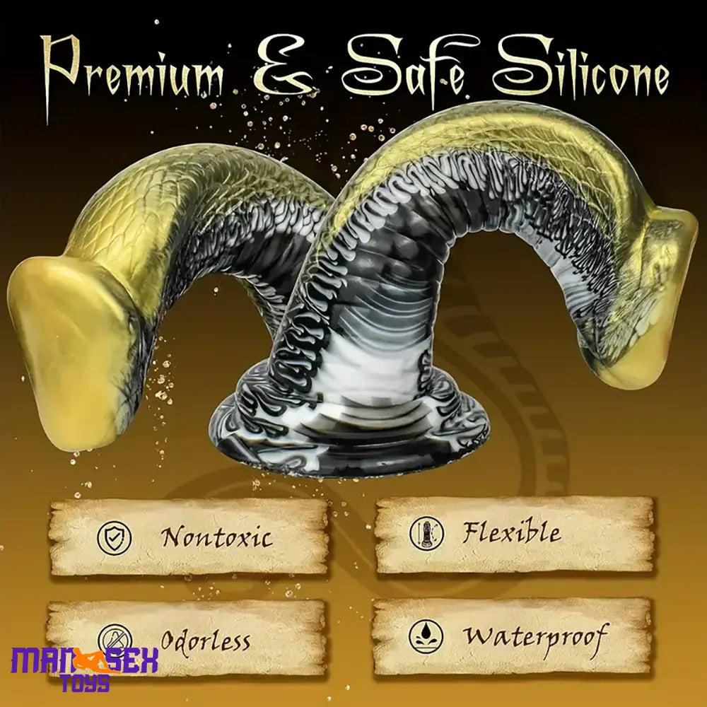 8.5in Big Silicone Soft Monster Animal Snake Dildo For Vagina Sex Lover