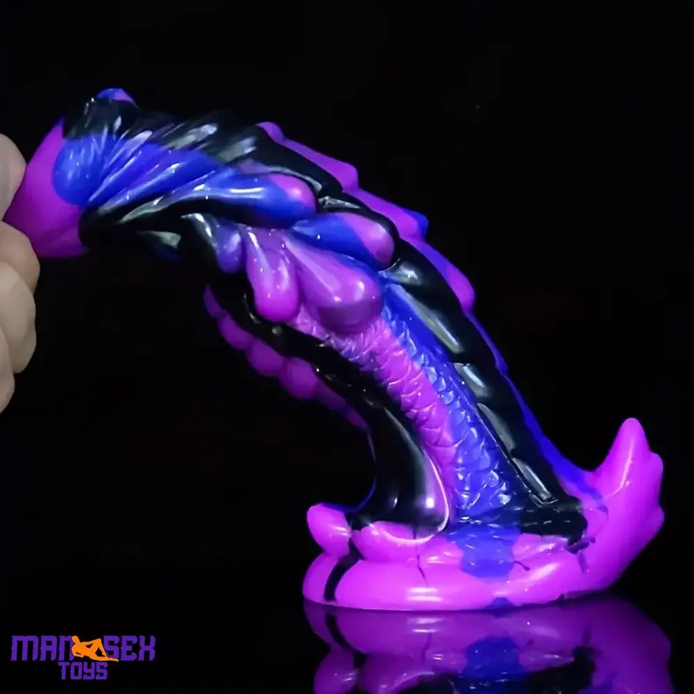 8.56in Large Animal Dragon Odd Silicone Soft Dildo Flexible Massager