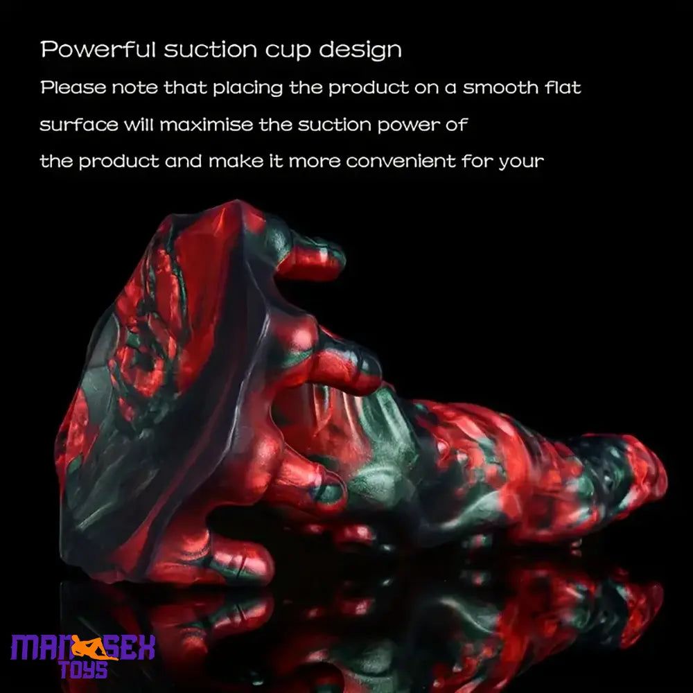 8.46in Red Devils Fantasy Big Monster Silicone Soft Dildo Cock Love Toy