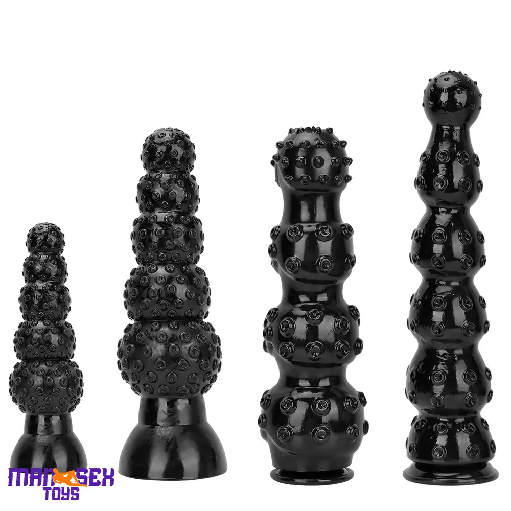 9.84in 13.38in 13.78in 15.74in Big Black Beads Butt Plug Dildo Suction Cup