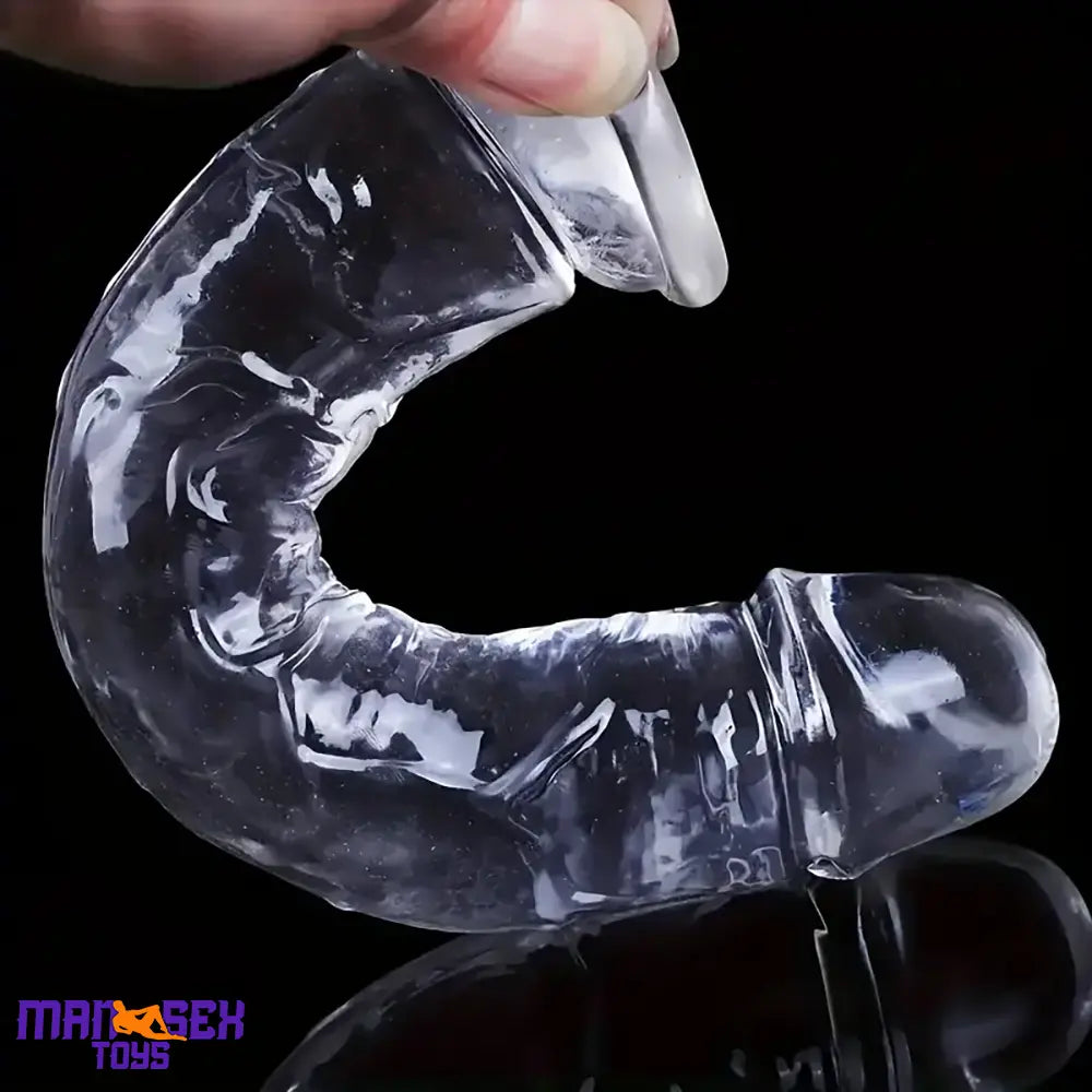6.3in 7.1in 7.7in 8.5in 9.8in 12in Realistic Clear Cock Dildo With Suction Cup