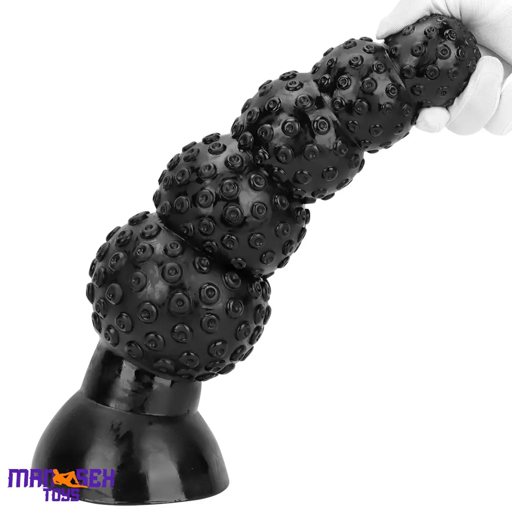 9.84in 13.38in 13.78in 15.74in Big Black Beads Butt Plug Dildo Suction Cup