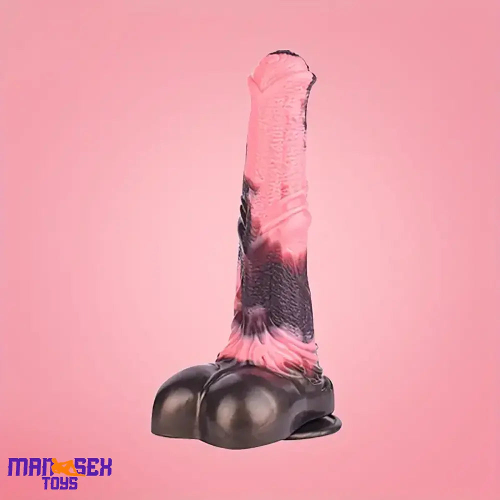 11in 9.8in 11.2in 9.8in Soft Silicone Fantasy Large Horse Penis Knotted Dildo