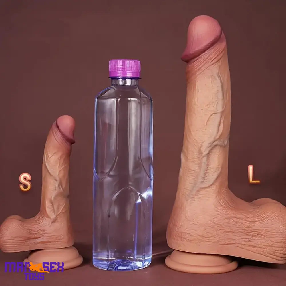 6.1in 7.87in 10.24in Realistic Liquid Silicone Soft Dildo For Vaginal Massage