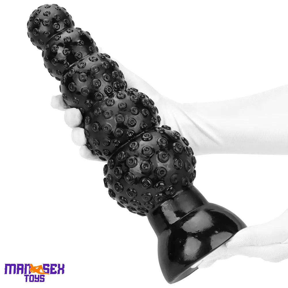 9.84in 13.38in 13.78in 15.74in Big Black Beads Butt Plug Dildo Suction Cup