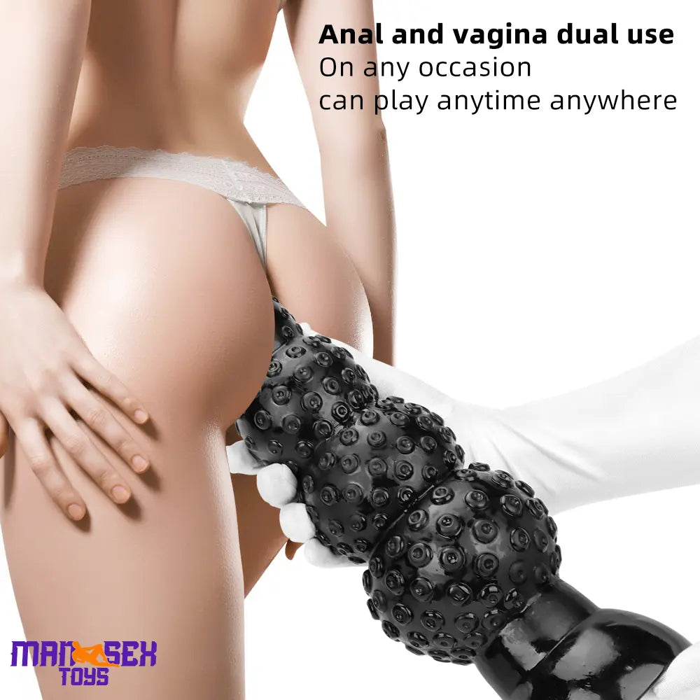 9.84in 13.38in 13.78in 15.74in Big Black Beads Butt Plug Dildo Suction Cup