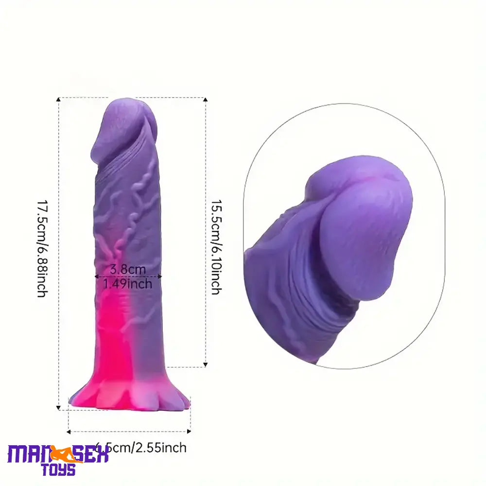 6.88in Silicone Soft Dildo For Adult Sex Toy For Anal Stimulation Penis Sex